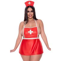 Magic Silk Magic Silk Dress Up Red & White Costume Set with Headband 2X