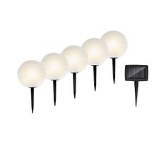 Grundig - KOMPLEKTAS 5x LED RGBW  Saulės energija įkraunamas šviestuvas LED/3,2V IP44