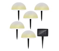 Grundig - KOMPLEKTAS 5x LED RGBW Saulės energija įkraunamas šviestuvas LED/3,2V IP44