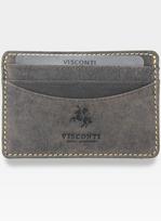 Natūralios odos vyriškas kortelių dėklas Visconti S709