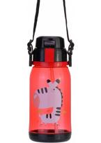 Gertuvė ZEBRA, CoolForSchool, 650ml, su užrakinamu dangteliu, permatomos raudonos sp. tritano plastikas