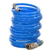 Pneumo žarna spiralinė su antgaliais 5x12mm, 15m, Kraftdele