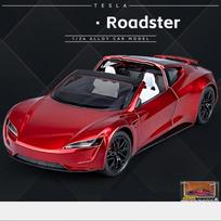 1/24 Scale Roadster Diecast automobilio modelio žaislas, patraukiama atgal žaislinė transporto priemonė su garsu ir šviesa vaikams, mažiems berniukams, mergaitėms, dovanų kolekcija 1/24-19.7x8x5.3cm raudona