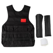 Treniruoklio aksesuarai,Sports Exercise Fitness Weighted Vest - Reguliuojama svorio liemenė treniruočių liemenė, 20KG apkrova, juodos spalvos.