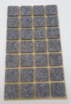 Apsauginiai padukai baldams,veltiniai, 20x20 mm, pilkos spalvos, 28 Vnt.