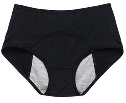 Kelnaitės menstruacijoms, daugkartinio naudojimo, dydžiai S–6XL, juodos