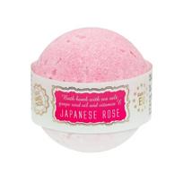 Vonios bombos "JapanEse Rose" su jūros druska ir vynuogių sėklų aliejumi, Saules fabrika, 145 g