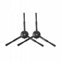 2 šoniniai šepetėliai, skirti "RoboRock s50 / s6 / s8 / s8 Ultra / Mop 2 Pro" - juodi