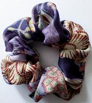 Šilkinė plaukų gumytė, violetinė