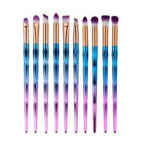 Makiažo šepetėlių rinkinys Rainbow, 10vnt