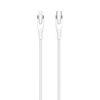 Gear Kevlar cable PRO USB-C to Lightning 1.5m, Kevlar-reinforced cable with metal housing, White