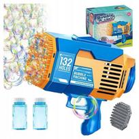 Muilo burbulų pistoletas šviečianti burbulų mašina + 2 dangteliai vaikams rinkinys Click4Toys