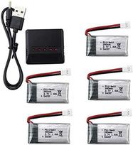 Įkroviklio adapteris + 5 ličio baterijos 3.7V 380mAh 25C