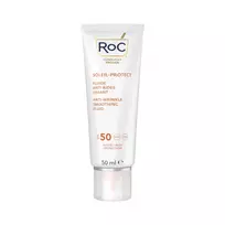 Roc   Soleil Protect Anti Wrinkle Smoothing Fluid Spf 50    Sunscreen