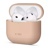 Tech-Protect Silicone dėklas skirtas Apple AirPods 4 – Beige
