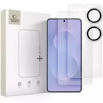 apsauginis stiklas Tech-Protect Glass Set+ 3-pack skirta Samsung Galaxy S25 Edge – skaidrus