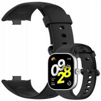 „BestAccessories“, silikoninis dirželis, skirtas „Redmi Watch 4/5“ / „Mi Band 8 Pro“, juodas
