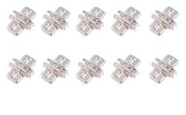 10 pcs x kryžminė CLIP lanksto plokštelė, 0 mm, tvirtinama medvaržčiais, reguliuojama atpalaiduojant tvirt. medvaržčius, nikelio spalvos - 173L6100