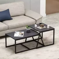 Kavos staliukas, Hanah Home, antracitas, 75 x 38 x 50, cm