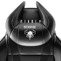 Customized Diablo Chairs X-Horn Headrest black