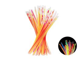 Tamsoje šviečiančios fluorescencinės lazdelės, 20cm, 100vnt.