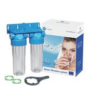 10“ Aquafilter FHPRCL-B-TWIN serijos dvigubo korpuso šalto vandens filtrų sistemos