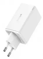 „Baseus GaN6 Pro“, 2xUSB-C + 2xUSB, 65W (balta)