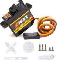 EMax ES08A II 8,6 g plastikinės pavaros analoginis servopavaros su 15T rankos laikikliu rinkinys, skirtas atsarginėms dalims, skirtoms "Axial SCX24" RC modelių automobiliams