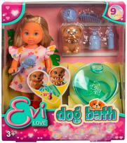 Lėlė su šuniuku Evi Love Dog Bath Simba