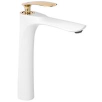 Kriauklės maišytuvas Rea Orbit White Gold High