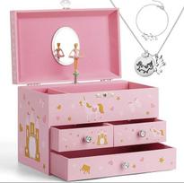 Muzikinė papuošalų dėžutė De'Luxe Princesė