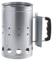 Kepsninės anglies uždegimo indas/grilio starteris Dangrill, 16cm, sidabrinės spalvos