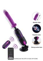 Sekso mašina Premium Travel FuckMachine 2.0, violetinė/juoda