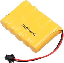 1 vnt. įkraunamų 6V 700mAh AA Ni-CD baterijų SM 2P kištukas žaislų maitinimo bankui
