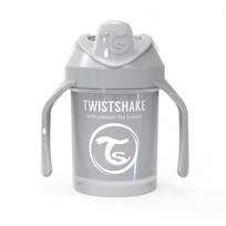 Neišsiliejantis puodelis su rankenėlėmis Twistshake Mini Cup, 230 ml, 4 mėn., pastel grey