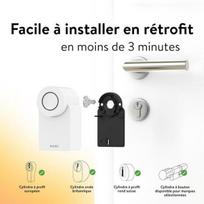 Išmanus Durų Užraktas - NUKI Smart Lock GO Bluetooth Be Raktų 4 AA Baterijos