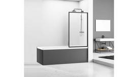 Vonios sienelė REA Lagos 70cm, black mat