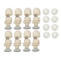 Ratukų komplektas dušo kabinos durims, 19 mm, 8 dalių