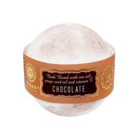 Vonios burbulas "Chocolate" su jūros druska ir vynuogių sėklų aliejumi, Saules Fabrika,145 g