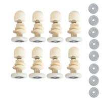 Ratukų komplektas dušo kabinos durims, 27 mm, 8 dalių