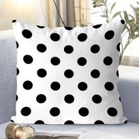 Taie d'oreiller décorative à motif de pois, taie d'oreiller carrée pour salon et chambre à coucher 40x40cm