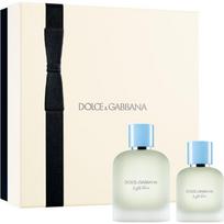 Dolce&Gabbana Light Blue Pour Homme EDT Duo Gift Set NEW dovanų rinkinys vyrams