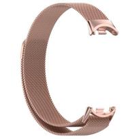 BestAccessories, plieninė apyrankė X. Mi Band 8/9/10, rausvo aukso
