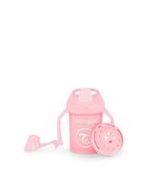 Neišsiliejantis puodelis su rankenėlėmis Twistshake Mini Cup, 230 ml, 4 mėn., pastel pink