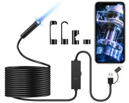 Išmaniojo telefono endoskopas su 8 mm kamera ir LED apšvietimu, 2 m LIVMAN HD301