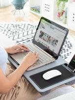 Nešiojamas nešiojamojo kompiuterio staliukas su XL pagalvėle Deskion InnovaGoods
