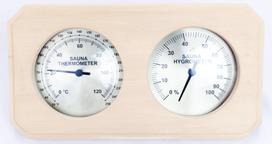 Medinis pirties termometras ir higrometras Powermax PV-T072