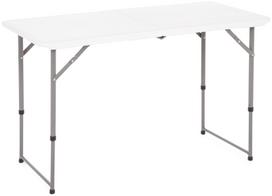 Sulankstomas lauko stalas Catering, 122 cm, reguliuojamo aukščio