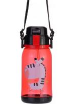 Gertuvė ZEBRA, CoolForSchool, 650ml, su užrakinamu dangteliu, permatomos raudonos sp. tritano plastikas