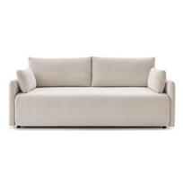 Iš kordinio velveto sulankstoma sofa smėlio spalvos 211 cm Marcel – Bobochic Paris